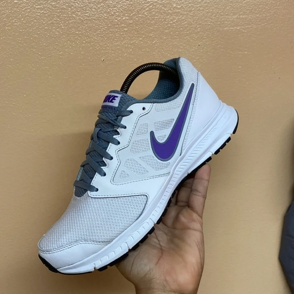 Nike Downshifter 6 White Purple Grey